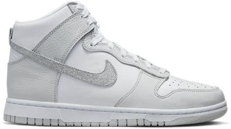 glitter nike dunks|nike dunk high silver glitter.